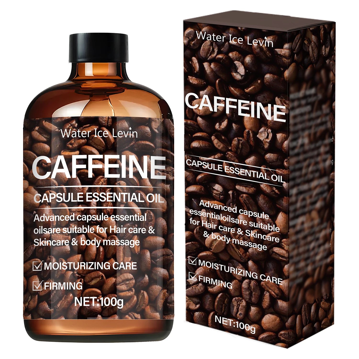 Caffeine Capsule Essential Oil - Intensive Winter Hydration - for Hair, Skin & Body Massage - 3-In-1 Treatment
